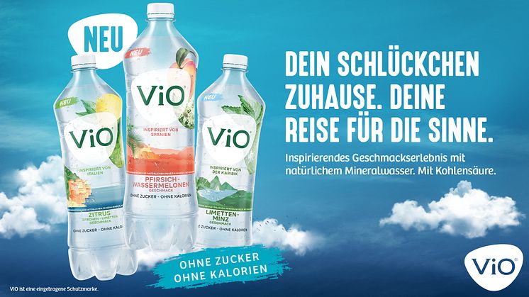 ViO launcht ViO Wasser mit Geschmack. ©ViO