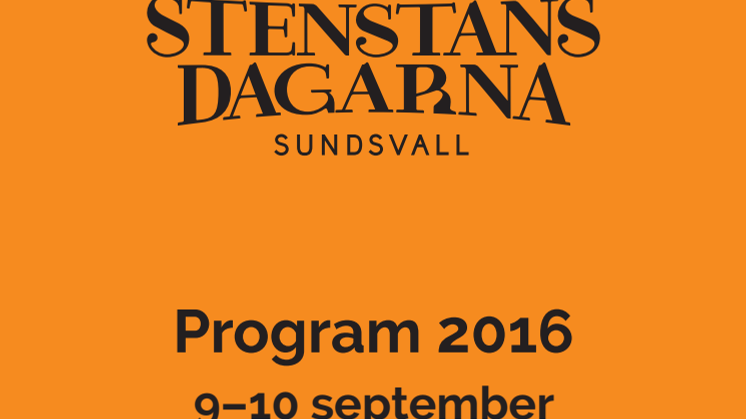 Stenstansdagarna i Sundsvall – en historisk stadsfest den 9-10 september 