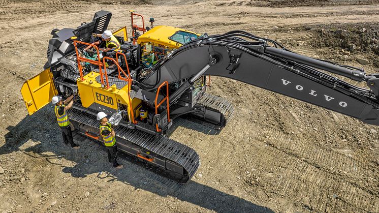 Volvos nya grävarserie - servicevänlighet