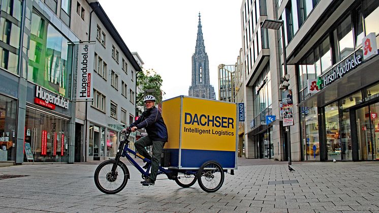 DACHSER Langenau startet die Belieferung per Lastenrad