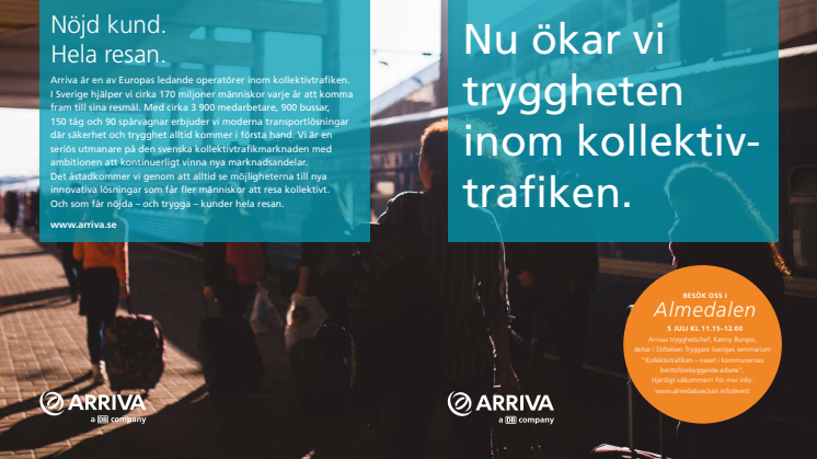 Inbjudan Almedalen: Kollektivtrafiken - navet i kommunernas brottsförebyggande arbete
