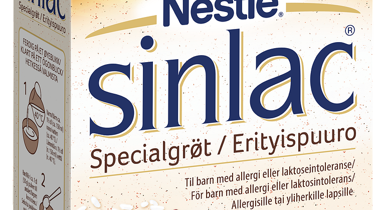 Nestlé Sinlac Specialgröt, batch 01960291R
