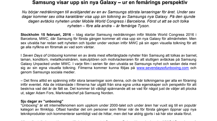 Samsung visar upp sin nya Galaxy – ur en femårings perspektiv