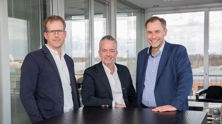 Folkert Schultz, Torsten Toeller und Dr. Hans-Jörg Gidlewitz (v.l.) bilden das neue starke Trio der Fressnapf-Gruppe