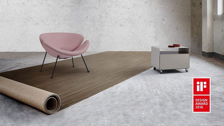 Forbon uudelle Marmoleum Striato -mallistolle on myönnetty iF DESIGN AWARD 2016 