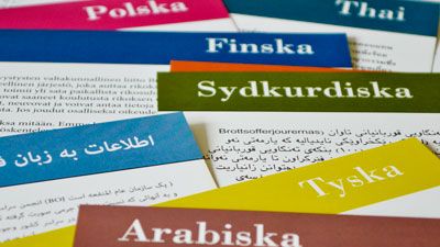 BOJ ger brottsofferstöd på över 20 olika språk