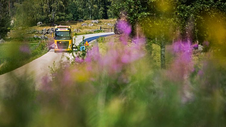 Svevia förbättrar vägytan på flera sträckor i Norr-och Västerbotten. Foto: Markus Marcetic