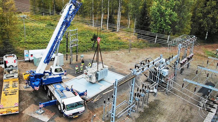 Ny transformator vid Gälleråsen är en av flera åtgärder inom projektet.
