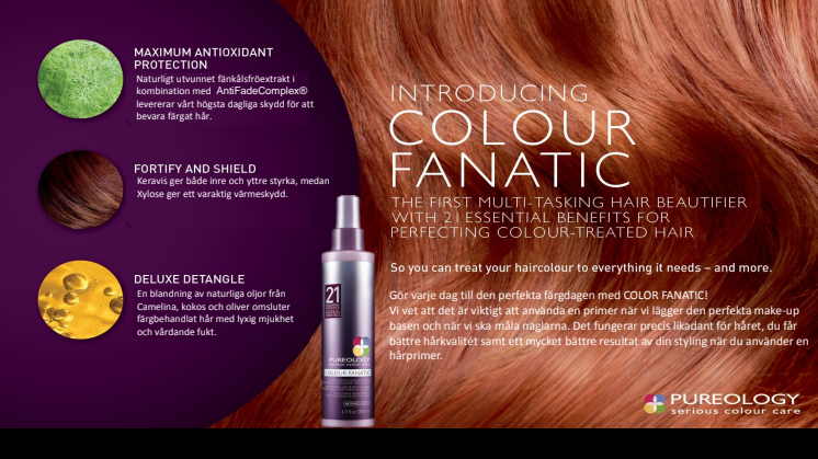 Pureology introducing Colour Fanatic