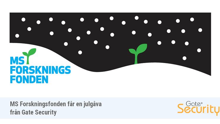 MS-Forskningsfonden erhåller en julgåva från Gate Security