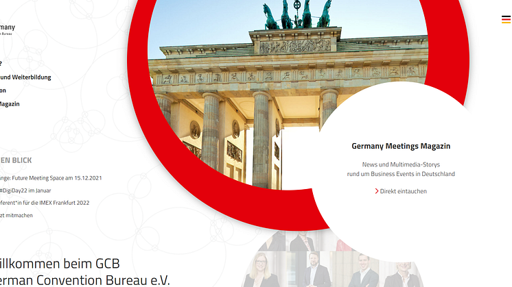 Neuer digitaler Zugang zum Tagungsstandort Deutschland - Relaunch der GCB-Website verbessert Usability für Kund*innen und Mitglieder