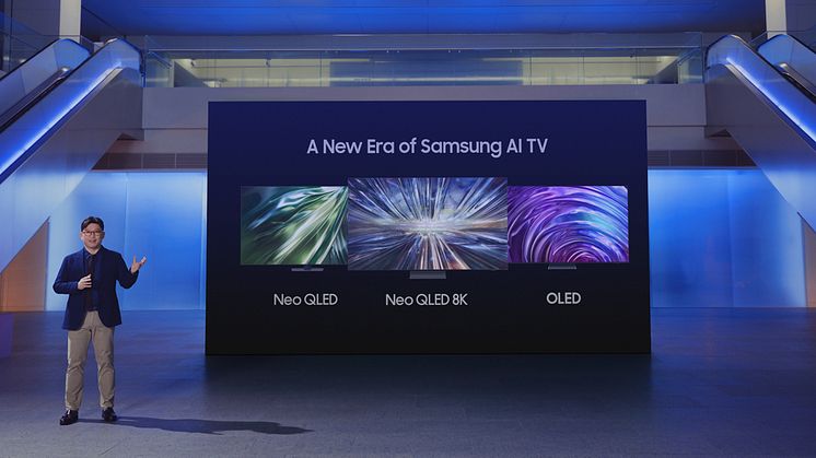 Samsungs nyeste line up af skærme præsenteres – en ny æra af Samsung AI tv 