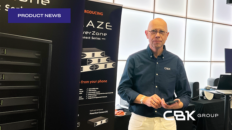 Per Oystein Berglund, Product Manager for Blaze Audio in CBK is thrilled over the Dante integration with the Blaze Connect series.