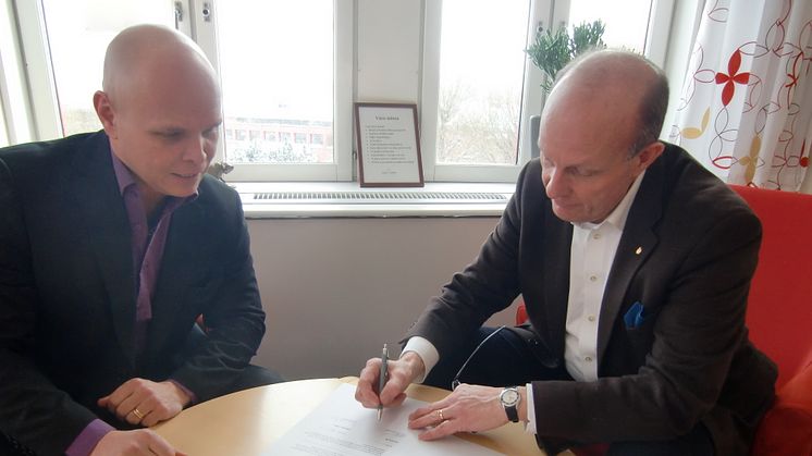 Högskolan i Gävle sluter avtal med regionens företagsinkubator