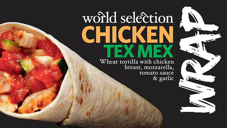 Findus World Selection Chicken tex mex wrap