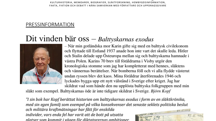 Pressinformation Dit vinden bär oss - Balttyskarnas exodus.pdf