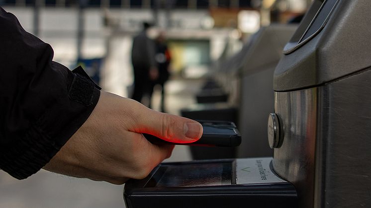 From paper to smartphone: The proportion of rail paper tickets sold has halved while that of barcode eTickets has doubled in the past three years. Brighton now has barcode readers on every gate to cut queues (DOWNLOAD PICTURES BELOW)