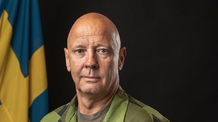 Sveriges arméchef Karl Engelbrektson till SKYDD