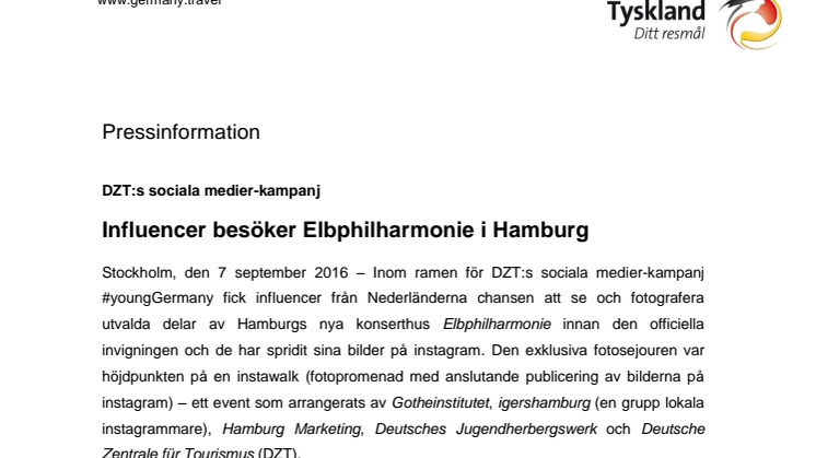 ​Influencer besöker Elbphilharmonie i Hamburg