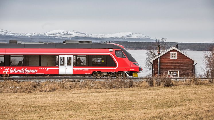 Med nya moderna tåg och upprustad bana skulle restiden mellan Åsarna och Östersund bli 47 minuter.