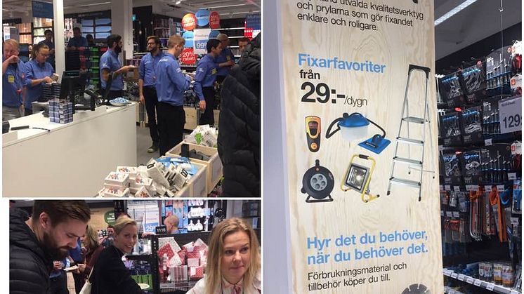 Invigning av Clas Ohlson Compact Store i Hornstull.