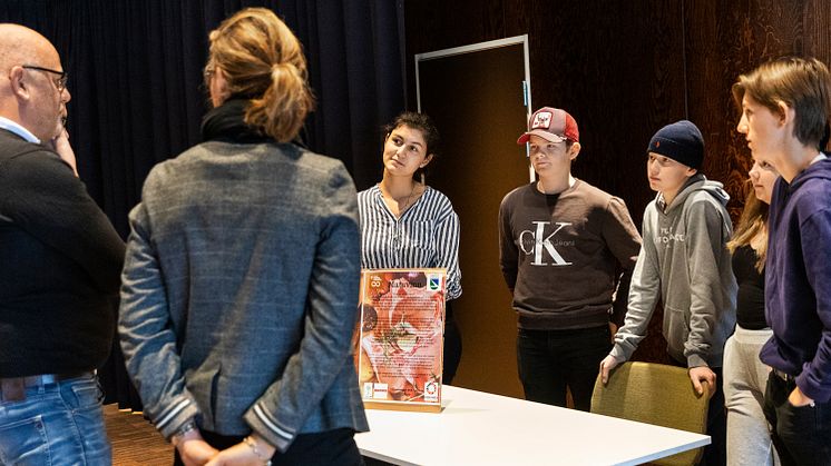 Ungas delaktighet genomsyrar hållbarhetsarbetet i Härryda kommun. Här genom projektet "Tillsammans för Agenda 2030", där elever och lokala företag samverkar kring de globala hållbarhetsmålen. Foto: Anna Sigvardsson