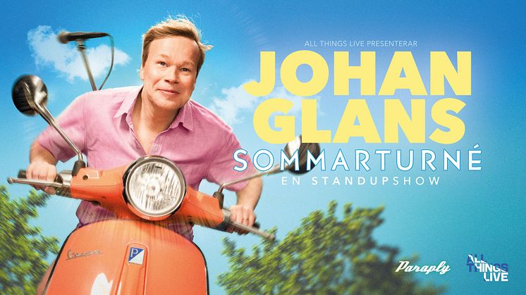 Johan Glans - Nya datum och extraföreställningar i Kristianstad, Ronneby och Lidköping + fler biljetter släppta i Vadstena!