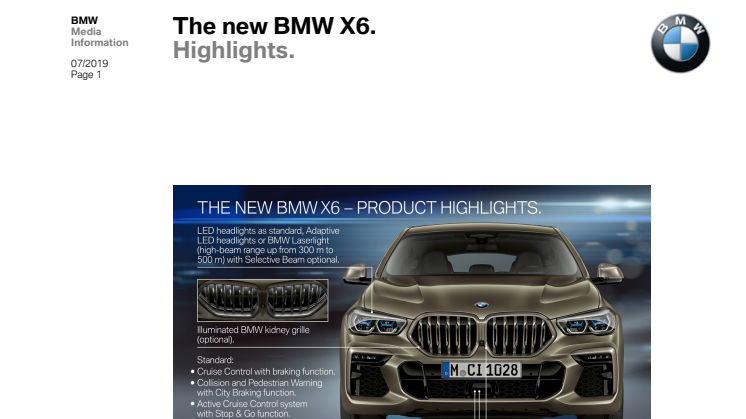 BMW X6 - highlights