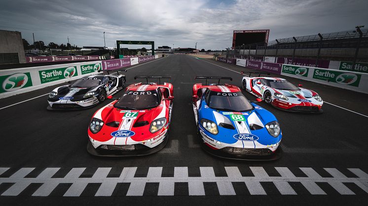 5 Ford GT er klare for å kjempe om seieren i historisk Le Mans-løp