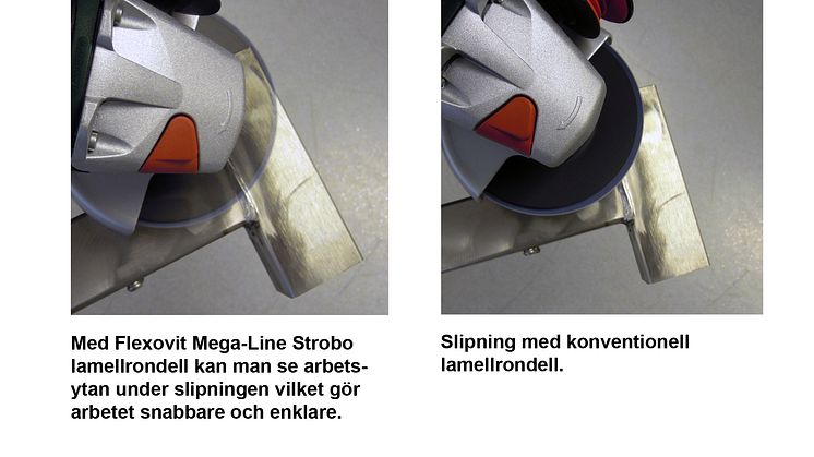 Flexovit Mega-Line Strobo lamellrondell - sammenlikning