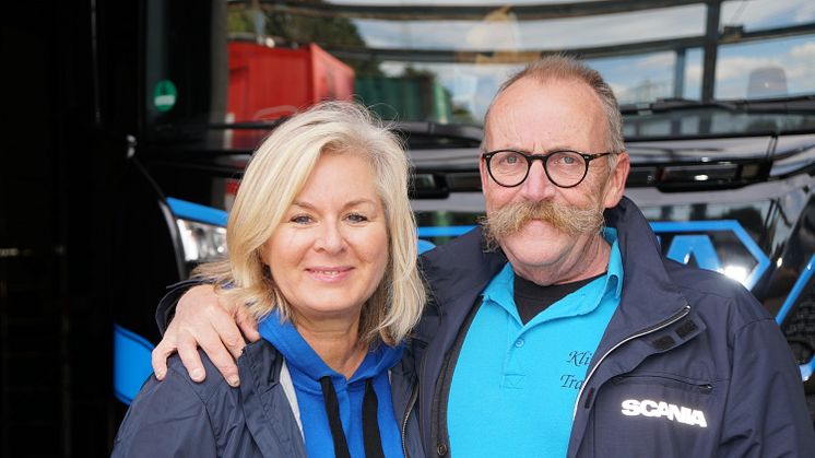Sie setzen auf Scania Tachograph Services und schätzen die Vorteile: Das Unternehmerpaar Heike und Dietmar Klimczok aus Bochum.