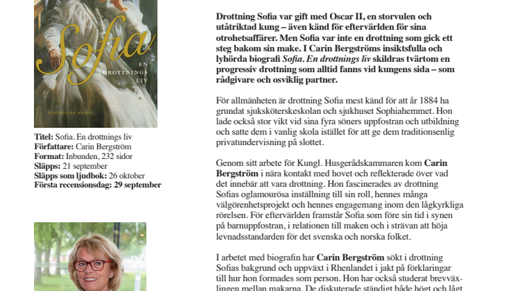 Pressmeddelande Sofia - en drottnings liv.pdf