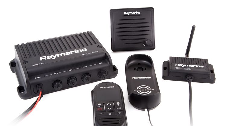 The modular Ray90/91 VHF system with transceiver, wired stations and wireless hub