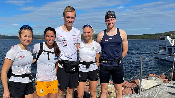 Charlotte Kalla inspirerar Team Svenska Spel juniorlandslaget på läger i sommar och höst.