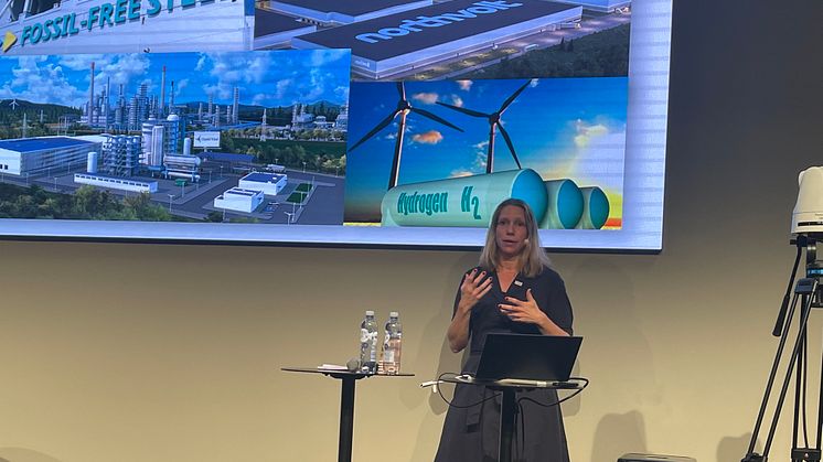 – Det är bråttom om vi ska nå uppsatta mål för svensk elproduktion, sa Åsa Pettersson från Energiföretagen. Bild: Therese Söderström