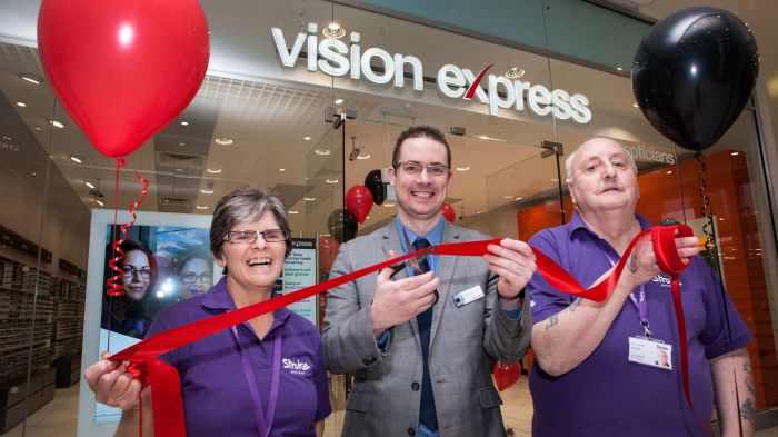 Porthill stroke survivor helps Vision Express unveil its upgraded Hanley store