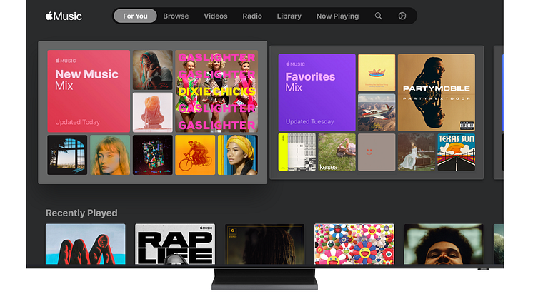 Fra og med i dag leverer Samsung Apple Music til sine Smart TV-er