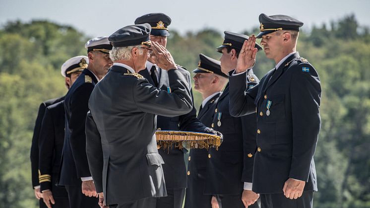 Bild från medaljutdelningen vid Veterandagen 2018. Foto: Foto: Bezav Mahmod/Försvarsmakten