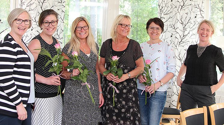 Kristina Hansson, Anna Kassfeldt, Malin Tuveborg Svartling, Ann Ström, Siv Danvind och Stina Westerlund. Foto: Helene Markström