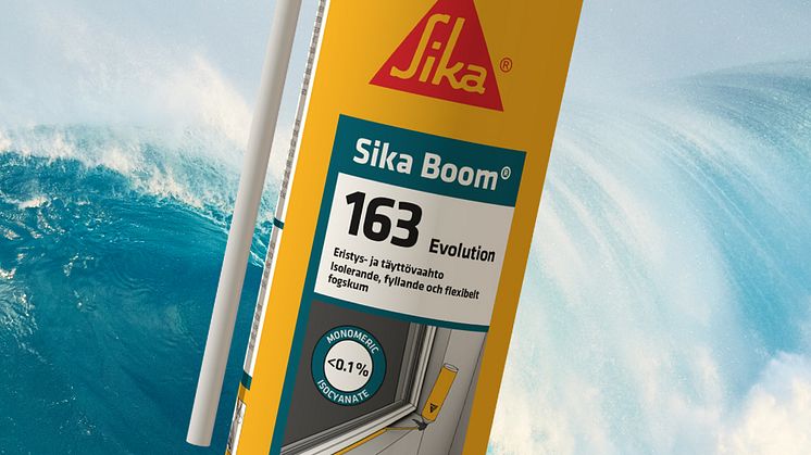 Nya Sika Boom-163 Evolution är ett supersmidigt och prisvärt fogskum