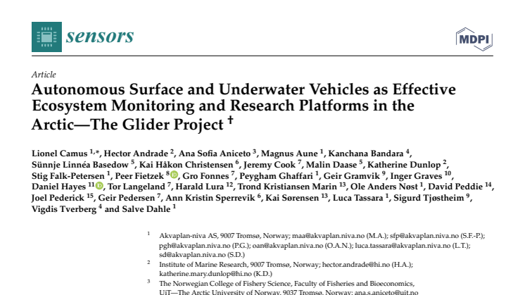 Camus et al. 2021. Autonomous Surface and Underwater Vehicles as Effective Ecosystem Monitoring and Research Platforms in the ArcticThe Glider Project.pdf