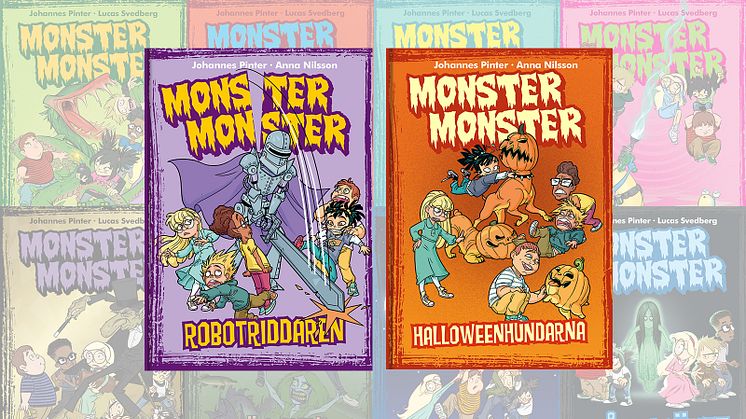 Läskiga och roliga monsterböcker är barnens favoriter. Nu släpps bok 9 och 10.