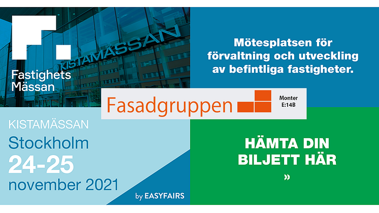 Fasadgruppen på Fastighetsmässan i Stockholm