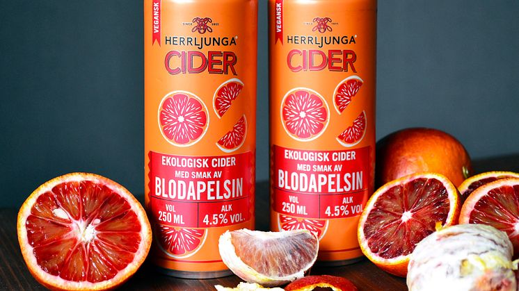 Herrljunga Cider Blodapelsin –  En frisk och fruktig nyhet på Systembolaget!