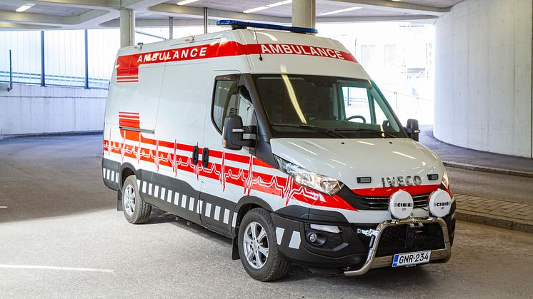 IVECO ambulance in Finland for COVID-19 patients