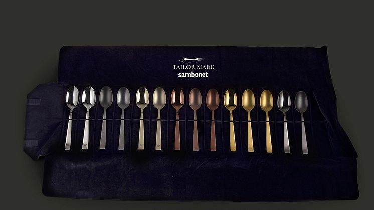 Customized cutlery with Tailor Made by Sambonet. 