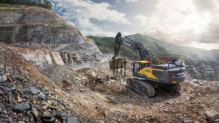 Volvo EC530E och EC550E - 50-tons grävmaskiner med idéer som är större än deras storleksklass
