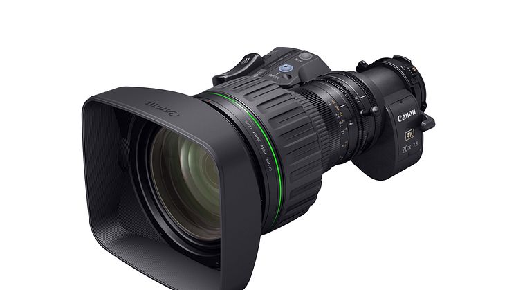  Canon lanserer CJ20ex7.8B – et 2/3” portabelt zoomobjektiv for 4K kringkastingskameraer