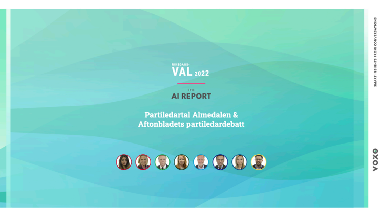 VOXO – Val 2022,  The AI Report – Tal vs. Debatt