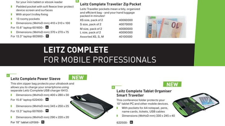 Leitz Complete Smart Traveller sortiment - English
